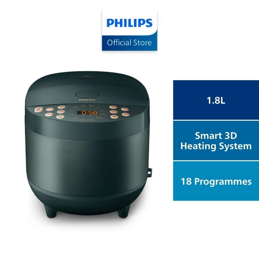 Philips 1.8l Digital Rice Cooker HD4518 62 brand new seal in box 2 years local warranty with receipt Fixed price 90