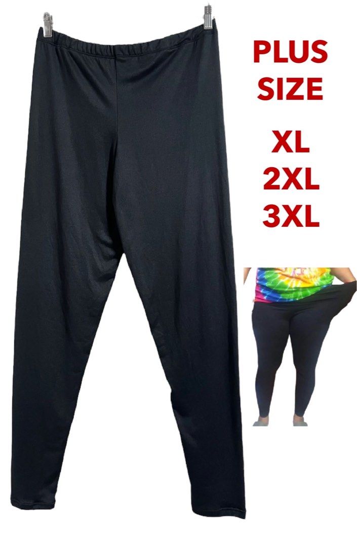 Plus size leggings xl to 3xl (Category: Other Bottoms) located in Quezon City. Submitted by bebegaze (Listing ID 1295488514, Image 1). Description: Plus size leggings fits xl-3xl Madaming stocks For waist 35-50 inches Black only .