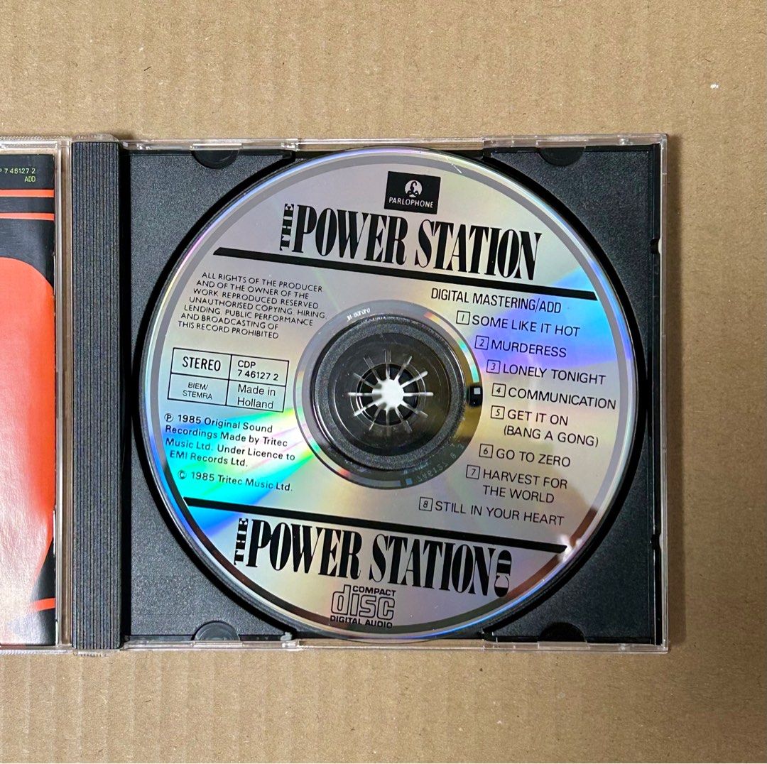 八十年代Power Station 同名CD（早期荷蘭版）, 興趣及遊戲, 音樂、樂器 