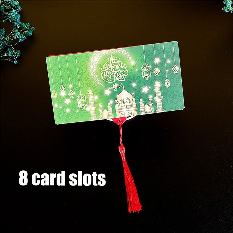 Raya 2024 Sampal Duit Raya Festival HARI RAYA Folding Packets Green ...