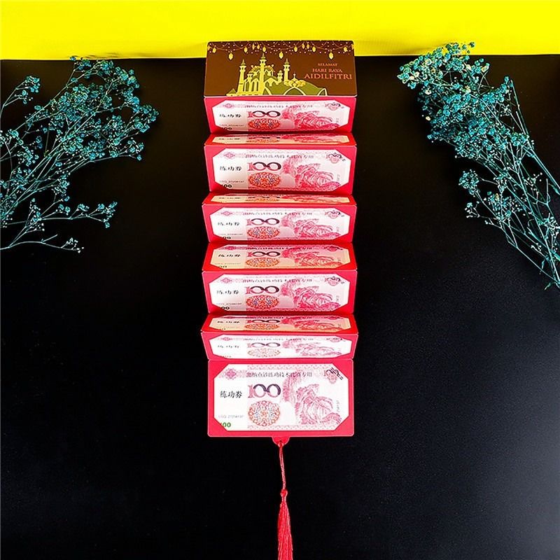 Raya 2024 Sampal Duit Raya Festival HARI RAYA Folding Packets Green ...