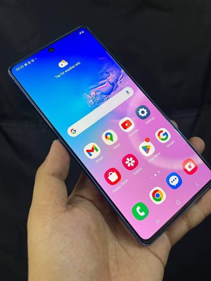 SAMSUNG S10 LITE (Category: Samsung) located in Agoncillo. Submitted by andreiqtp2t (Listing ID 1295463569, Image 2). Description: Samsung Galaxy S10 Lite 16GB 8+8 & 128GB Prism Blue 💙 Super AMOLED Plus, HDR10+ 🌈 Super Steady OIS 🤳 Rare unit Recommended for Camera 📸 Smooth For gaming Good FPS 🍀 Snapdragon 855 🐉 Brand new Price 2024 estimated 22k - 25k Ganda camera, pati 0.5 malinaw 48 MP, f/2.0, 26mm (wide), 1/2.0", 0.8µm, PDAF, Super Stead