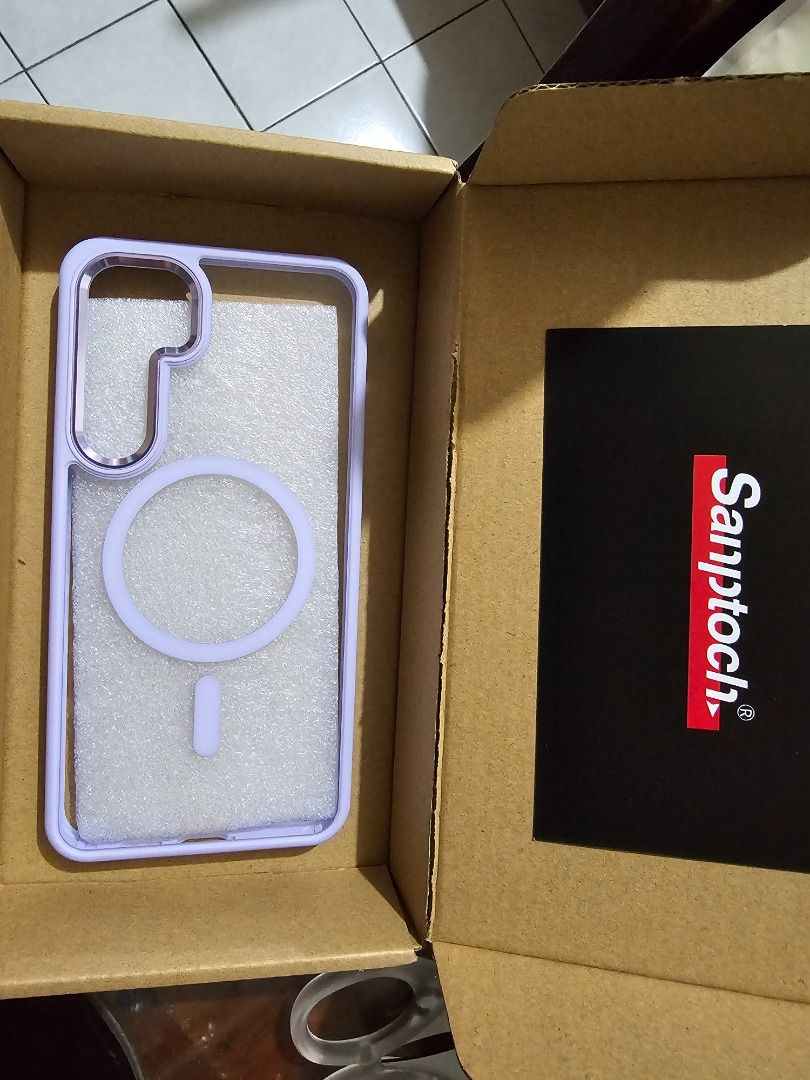 Samsung S24 plus Magsafe Purple case (Category: Cases & Sleeves) located in Rizal. Submitted by keribels022 (Listing ID 1295403912, Image 2). Description: Rfs: selected wrong model of phone 😅 Condition: brand new Bought this for 359 pesos.