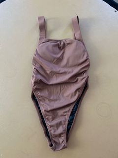 Sew Local Light brown bodysuit one piece swimsuit