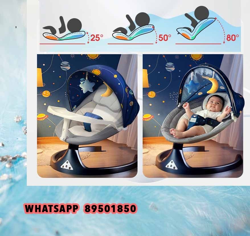 SG STOCK Premium Electric Automatic Baby Auto Swing Portable Smart Rocker Intelligence present kids chair children