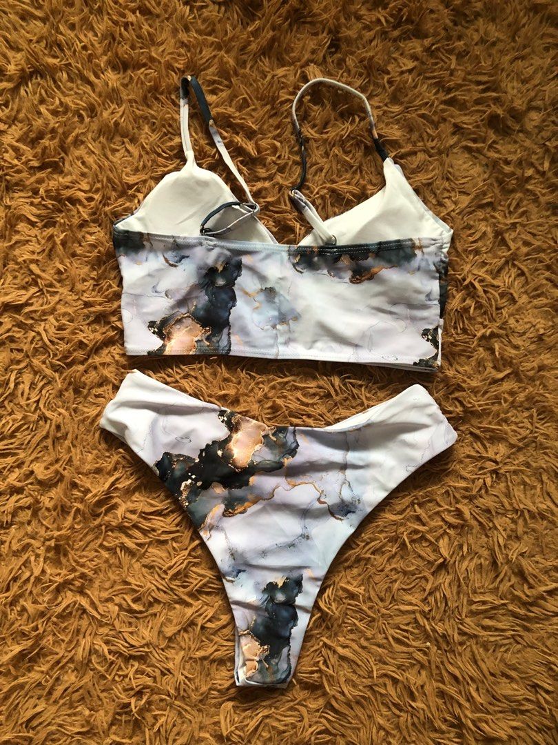 Shein Marble two piece tankini swimsuit (Category: Bikinis & Swimsuits) located in Quezon City. Submitted by tuurtelle (Listing ID 1295507899, Image 2). Description: Brand new Size small.