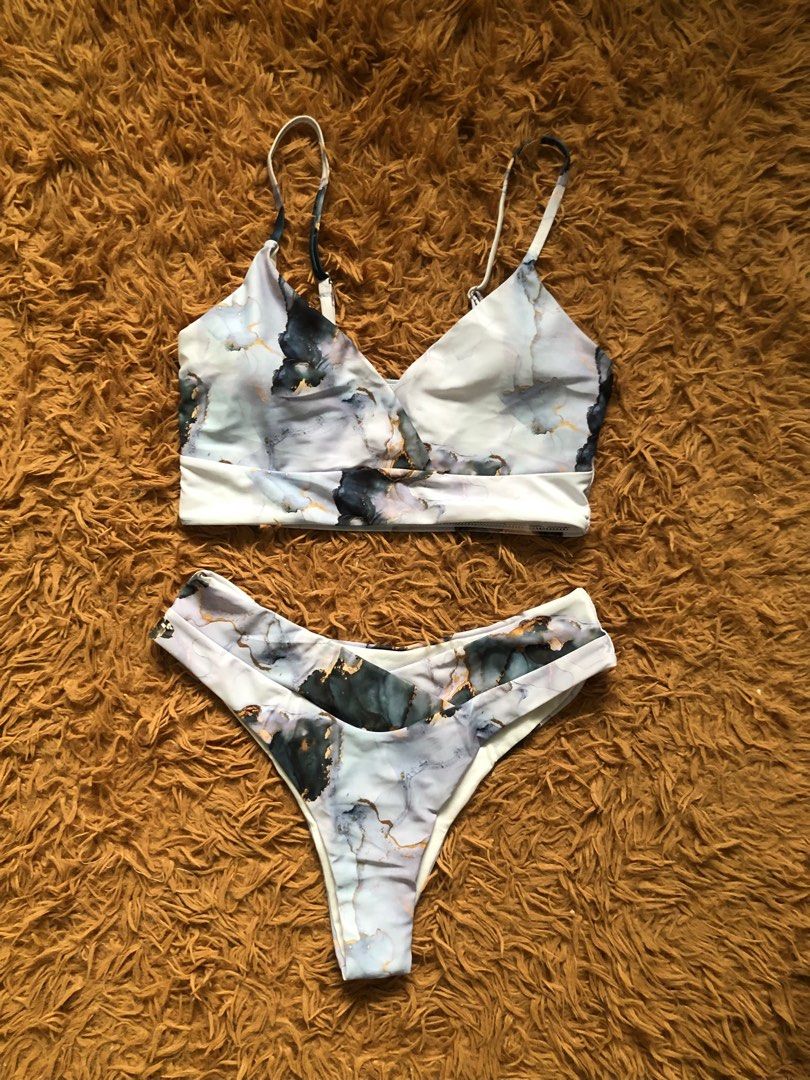 Shein Marble two piece tankini swimsuit (Category: Bikinis & Swimsuits) located in Quezon City. Submitted by tuurtelle (Listing ID 1295507899, Image 1). Description: Brand new Size small.