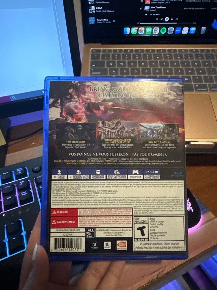 Soul Calibur VI (Category: PlayStation) located in Antipolo. Submitted by vastatio (Listing ID 1295514687, Image 2). Description: For sale: Soul Calibur VI PS4 Barely used 2 player compatible Bought in DataBlitz, 09/01/21 RFS: Sold my PS4 Pro already, decluttering.