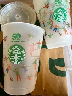 Starbucks 50th anniv reusable cup (cold)