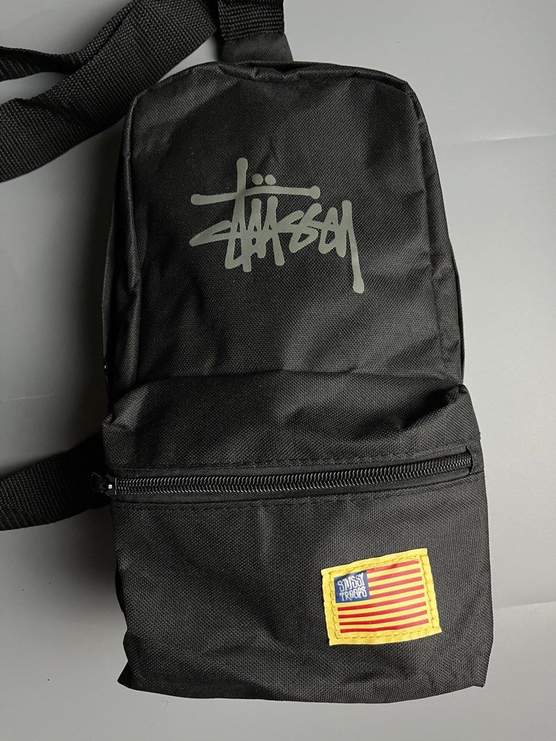 stussy troops crossbody bag Men s Fashion Bags Sling Bags on Carousell