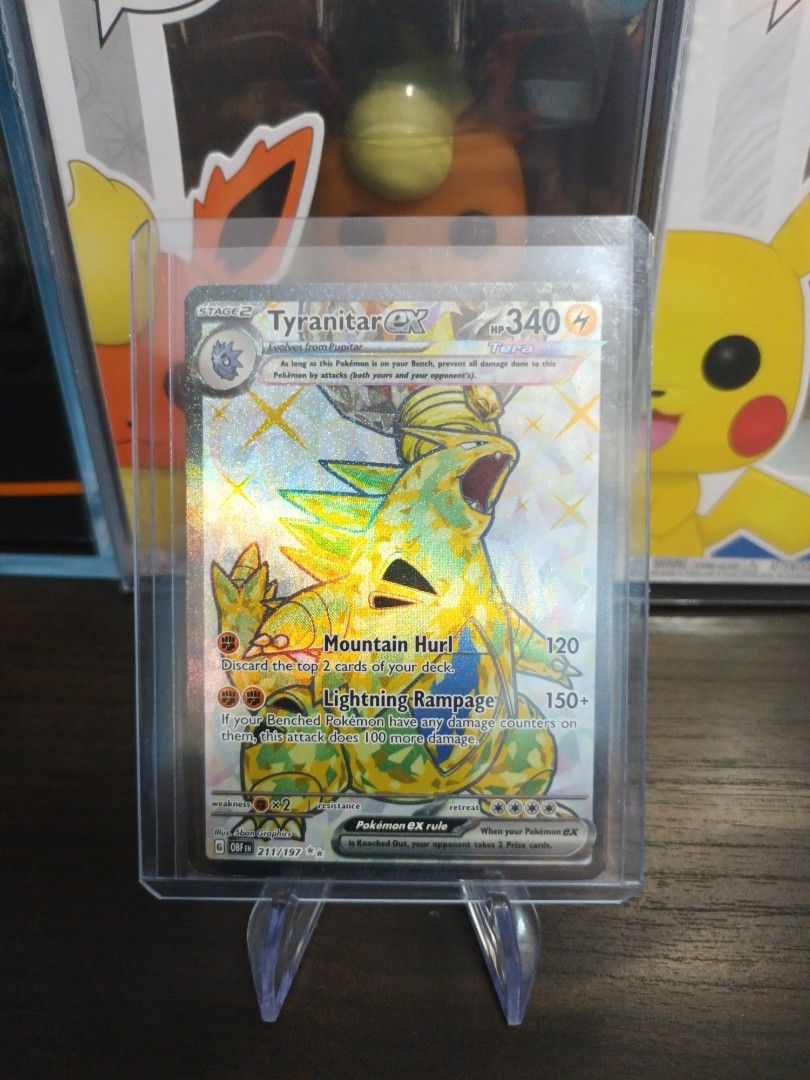 211 197 pokemon card Herdier (Obsidian Flames 171) The item available is listed in the Title Tyranitar EX 211/197 Scarlet &