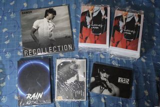 Various Rain albums and Magazines