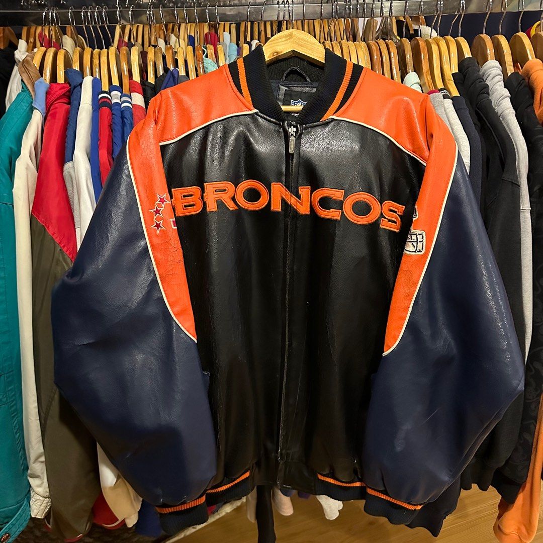 Vintage Broncos Leather Jacket
