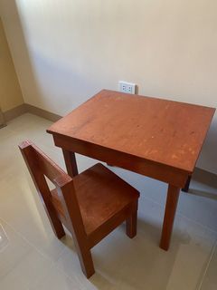 Wooden Table and Chair for kids