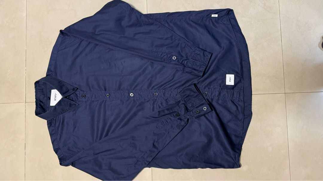 wtaps 半袖シャツ CANCLINI WTAPS-BD-LS-COTTON.-TWILL.-
