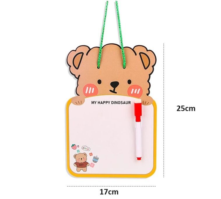 (10 packs at $8.50)Double-sided Cartoon Writing Whiteboard with ...