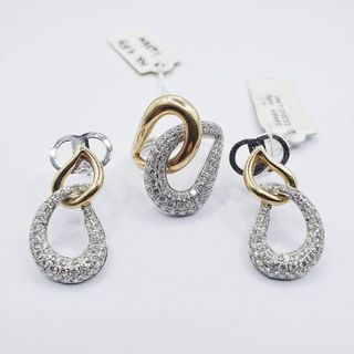 14k Diamond Earrings & Ring