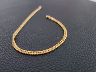 18K Real Gold Pawnable Bracelet for Men