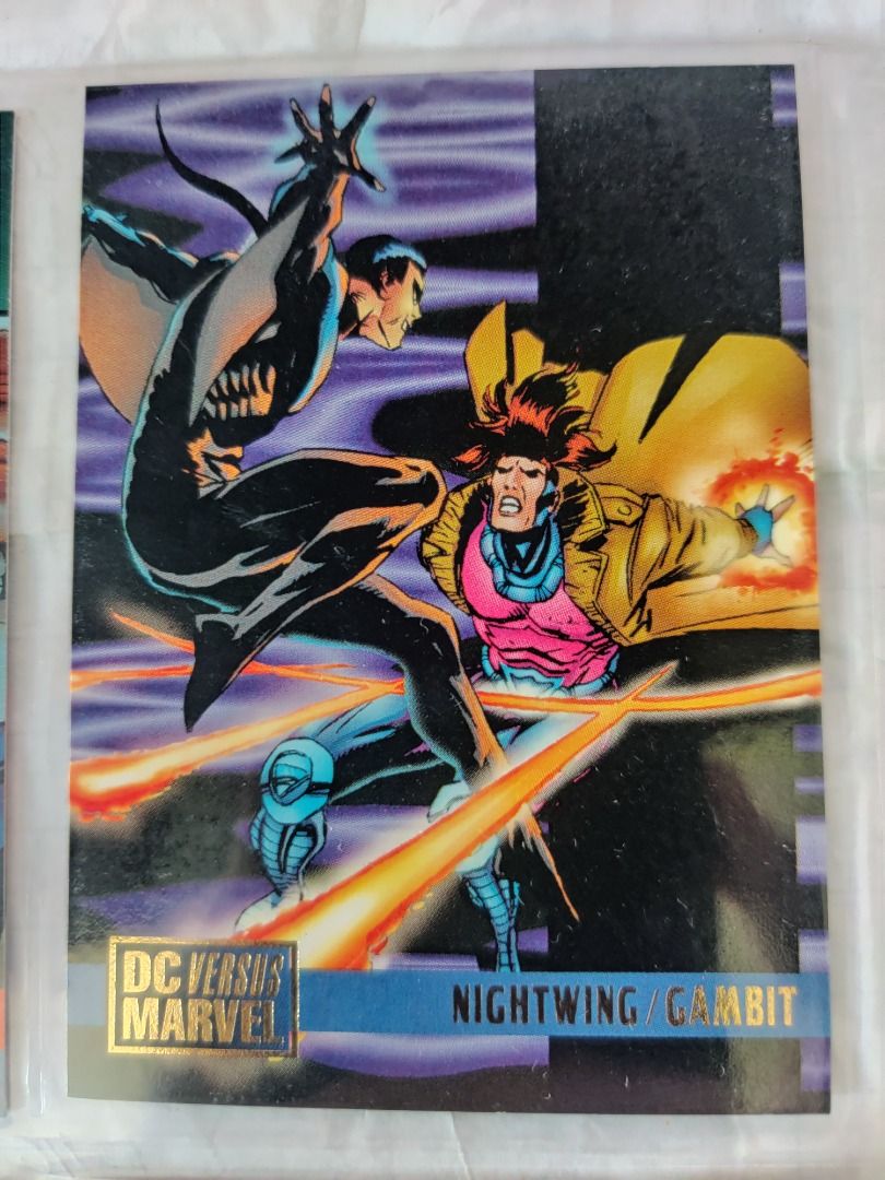 1995 DC versus Marvel Nightwing vs. Gambit (Category: Comics & Manga) located in Kawit. Submitted by ryuko.matoi (Listing ID 1295671160, Image 1). Description: 1995 DC versus Marvel Nightwing vs. Gambit No reply means not interested No trade/swaps No reservation MOP - BDO & Cash Pick up location: Rosedale Residences, Barangay San Sebastian, Kawit Cavite..