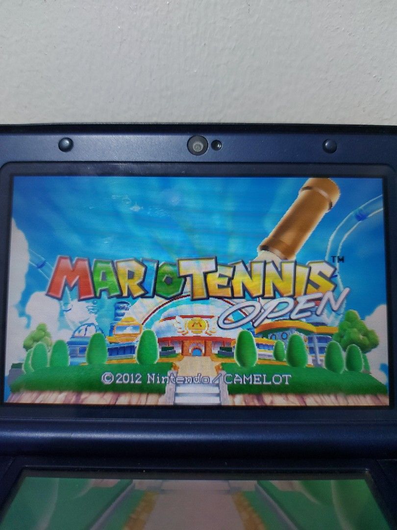 [3DS] Mario Tennis Open (Gamecard ONLY) (Category: Nintendo) located in Quezon City. Submitted by triplebpreloveditems (Listing ID 1295622539, Image 2). Description: Mario Tennis Open is a 3DS game and is an installment of the Mario Tennis series where opponents face off against each other with the game's signature feature: Chance Shots. Purchased years ago in a Toy Kingdom. It's box was missing but is stored safely with other games in a clean ca