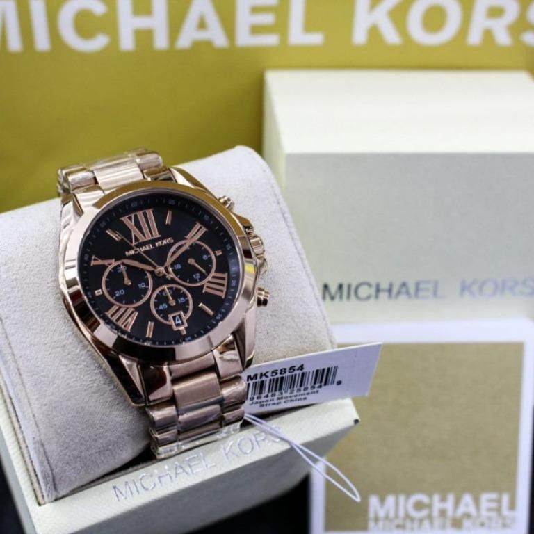 EASTER SALE Michael Kors Bradshaw Black Chronograph Women s Watch MK5854