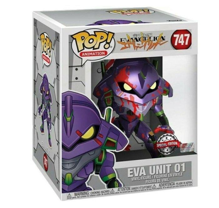 正版FUNKO POP 747 初號機暴走新世紀福音戰士EVA 6吋公仔手辦