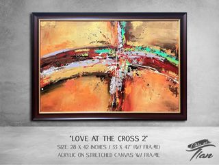 Abstract Painting “Love at the Cross 2”