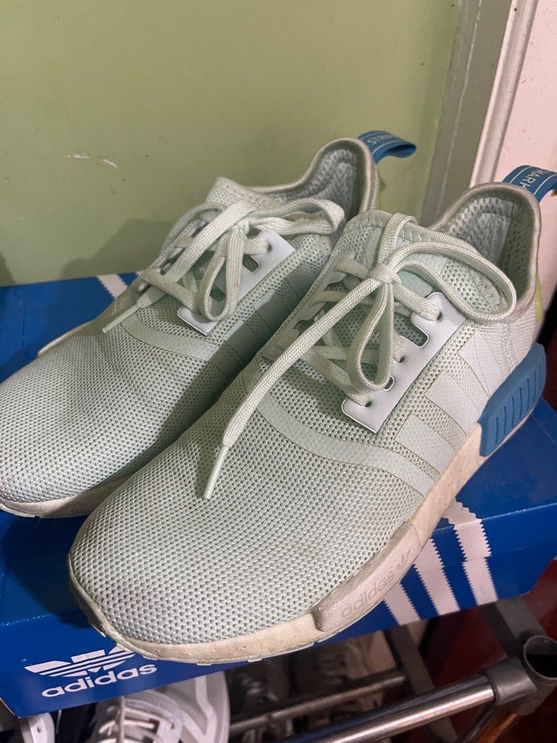 adidas gazelle silver green womens Adidas NMD R1 PK W Ice Blue NOIRFONCE Sneakers main image 1