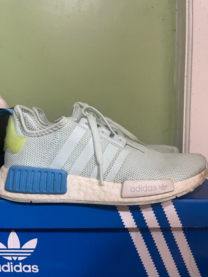 Adidas NMD R1 Light Blue WMNS UK 4.5, Women's Fashion, Footwear, Sneakers  on Carousell