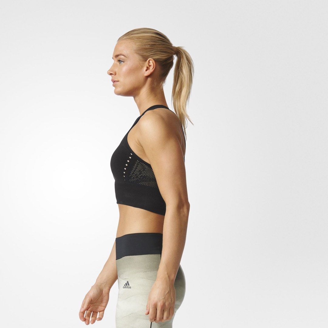 Adidas warp knit crop top cheap