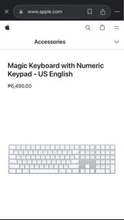 Apple Magic Keyboard with Numeric Keyboard