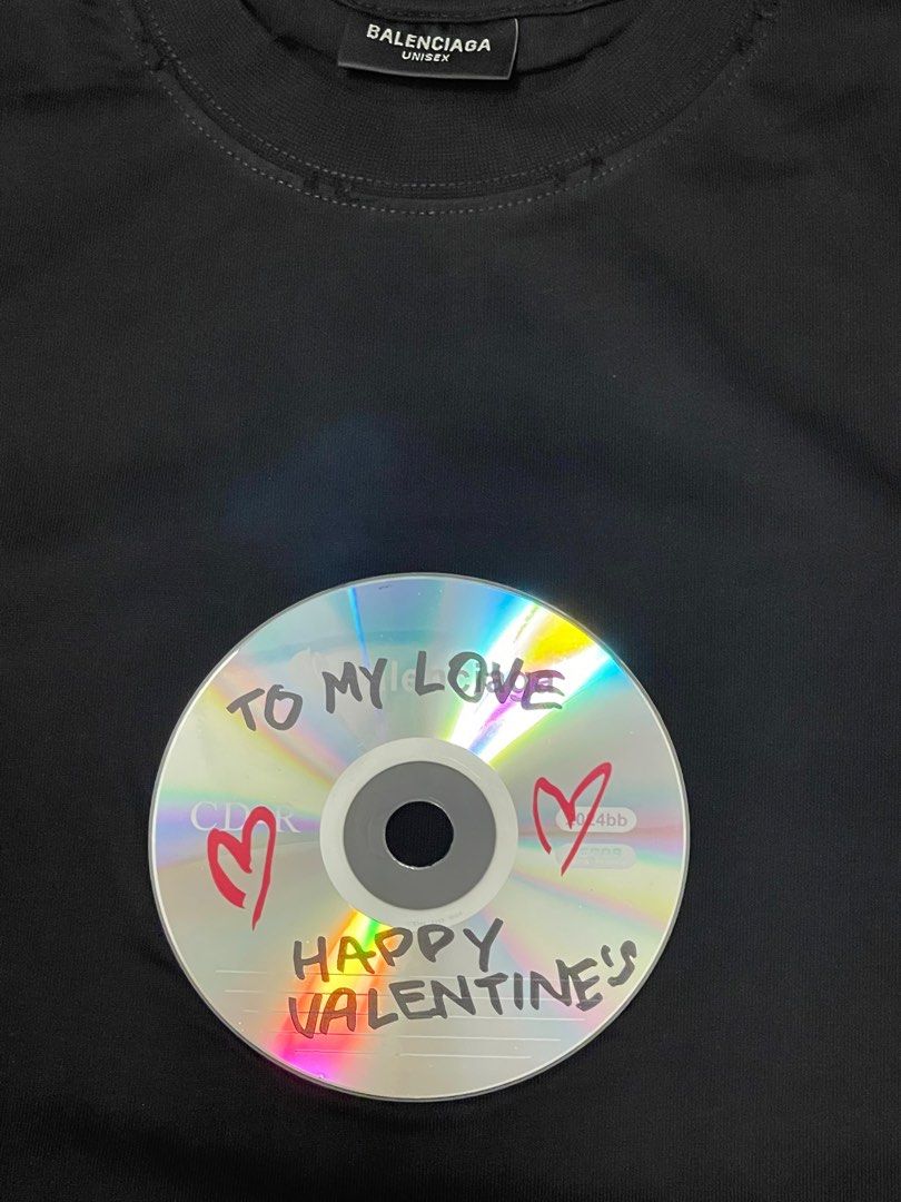 Balenciaga (Be My Valentines) Oversized T-Shirt, Men's Fashion
