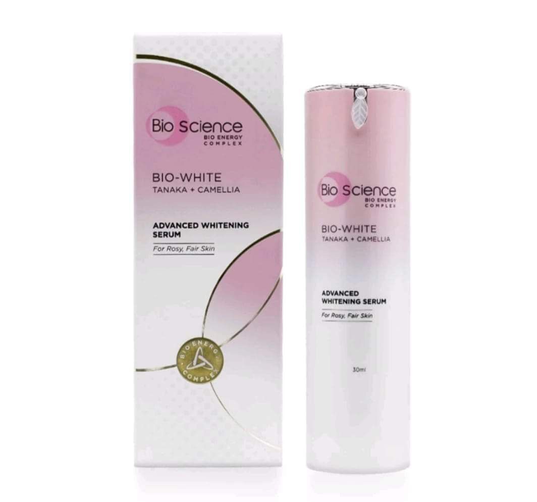 BIOSCIENCE Bio-White Advanced Whitening Serum 30 ml (Category: Face Care) located in Santa Rosa. Submitted by BerrieBlossom (Listing ID 1295522854, Image 1). Description: Brand: BIOSCIENCE - Whitening Serum - Expiration Date: August 2024.