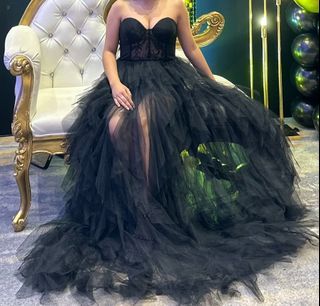 Black Tube Long Gown (open for RENT 600)