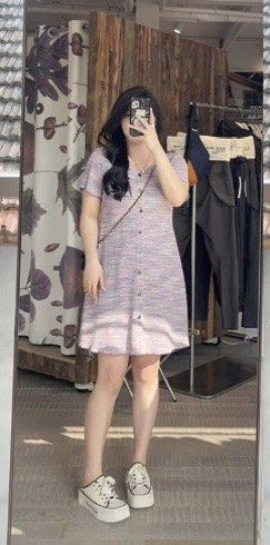 Brand new plus size purple rainbow black short long dress short sleeve button Women s Fashion Dresses Sets Dresses on Carousell