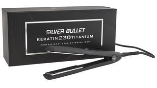 Branded Silver Bullet 230 Keratin Titanium Professional Straightening Iron with Infrared