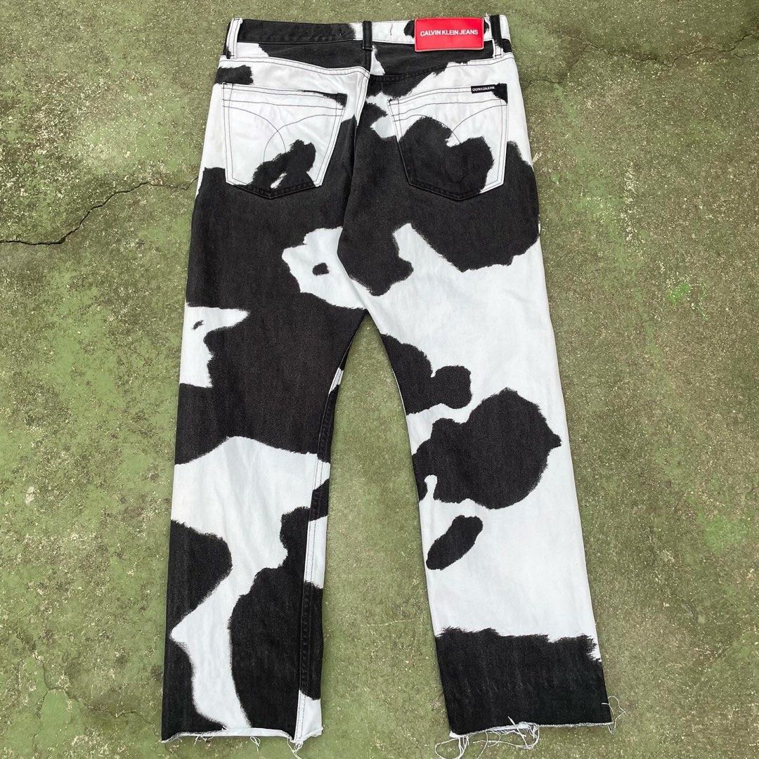 Calvin klein cow print pants sale