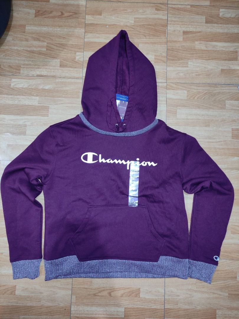 Maroon champion hoodie women's outlet