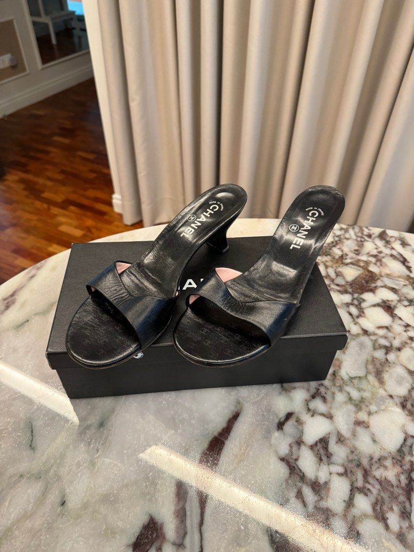 Vintage chanel slides sales