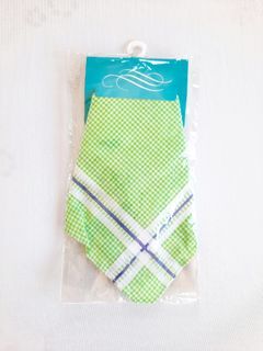 ⚜️Checkered Green Handkerchief (brand new)