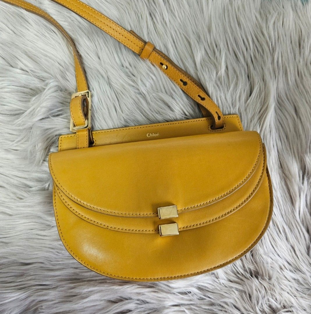Chloe Mini Georgia Sling (Category: Luxury Bags & Wallets) located in Dasmarinas. Submitted by cottonkelly (Listing ID 1295551181, Image 1). Description: 100% authentic or your moneyback holo sticker is intact strap adjustable inclusion: provided dustbag only slightly negotiable bought from Japan sf c/o buyer.