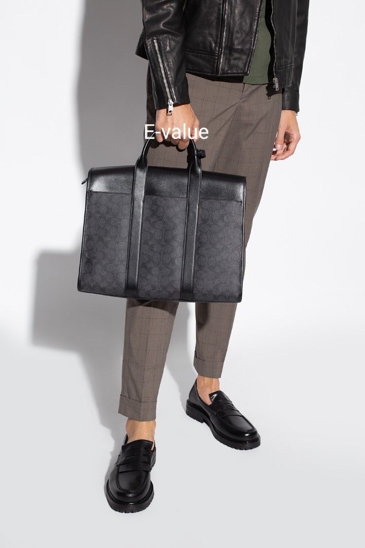 Coach Original Signature Black GOTHAM PORTFOLIO Laptop Briefcase 