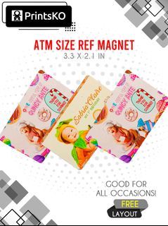 Customized ATM Size Ref Magnet for your Event Giveaways!!!!!