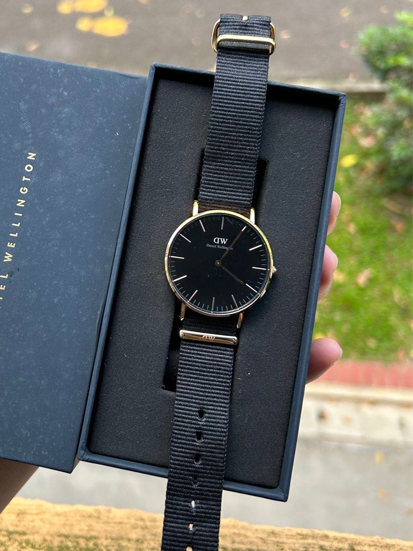 Daniel wellington classic black cornwall 36mm shop