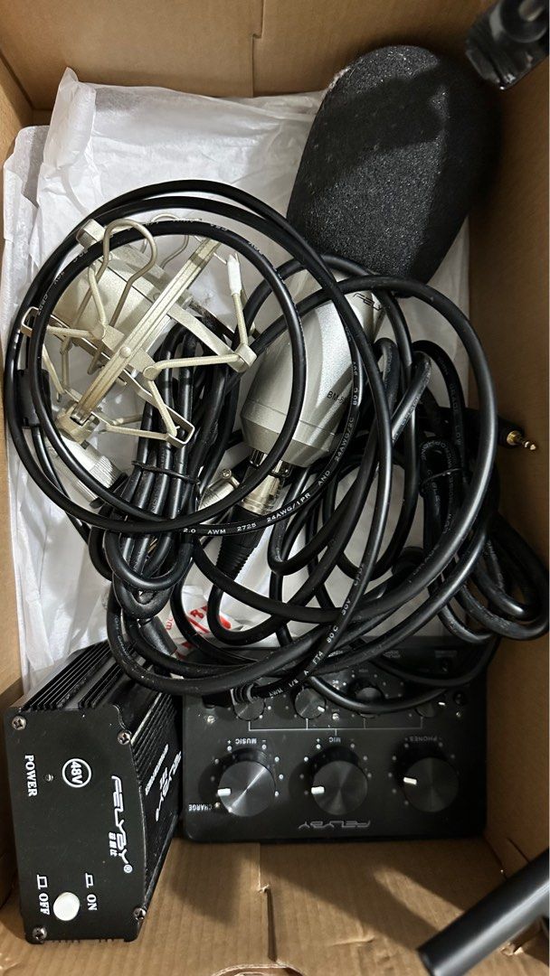Felby BM-800 Condenser Microphone Set, Hobbies & Toys, Music & Media ...