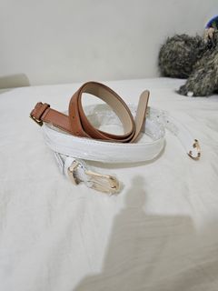 Generic Belt Bundle New and Used White and Brown