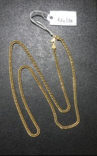 Gold chain 18k pawnable necklace
