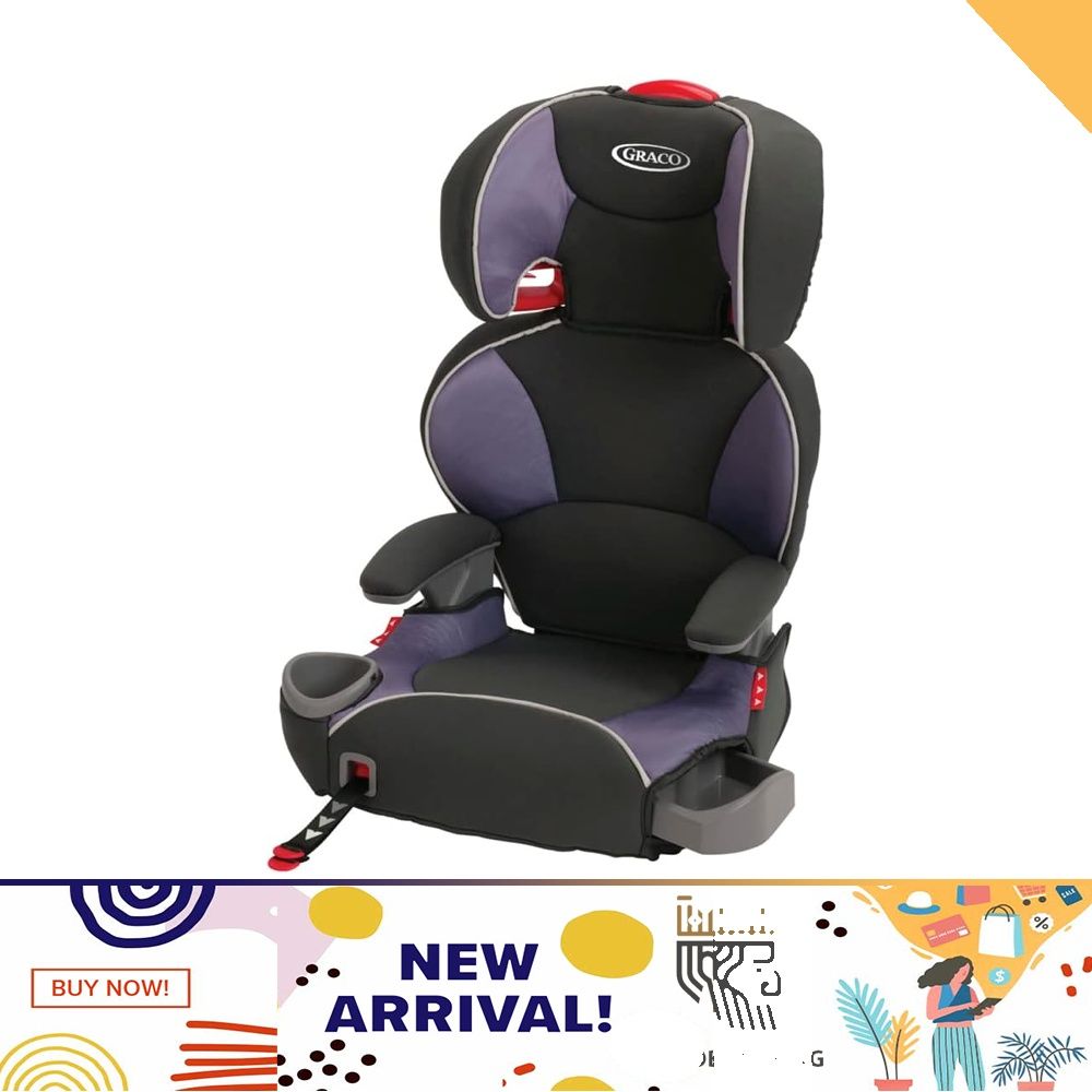 Graco Affix Youth Booster Seat with Latch System Grapeade Grapeade