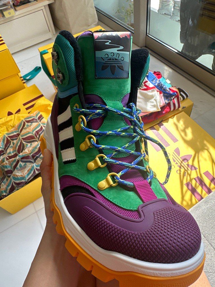 Gucci x adidas Apres ski lace up boots