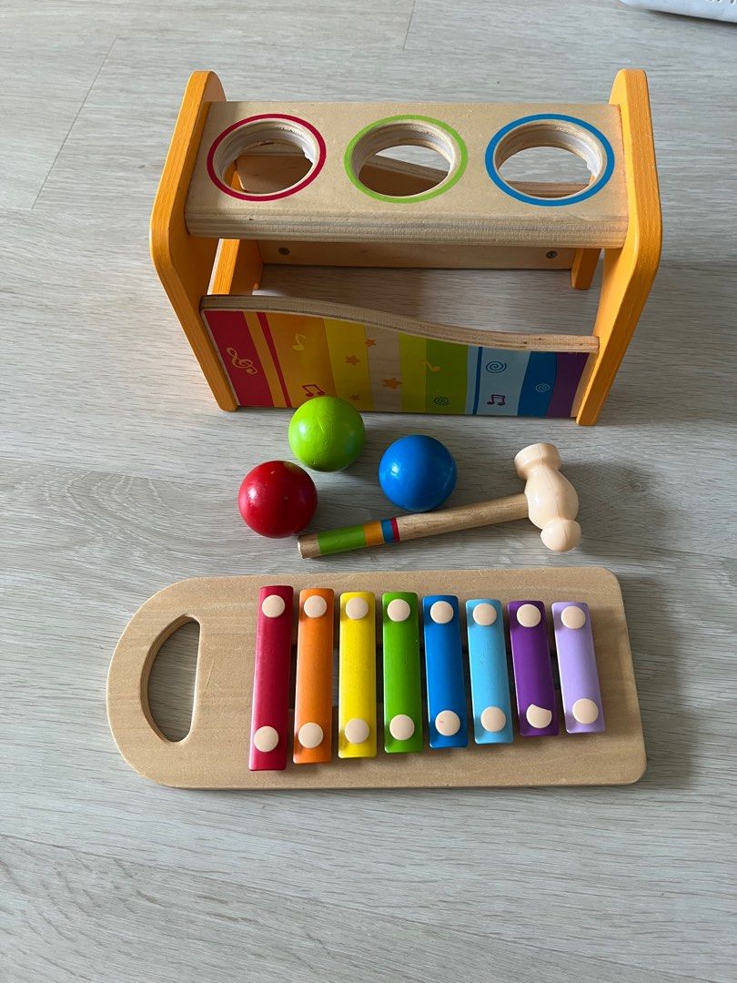 Hape xylophone and ball